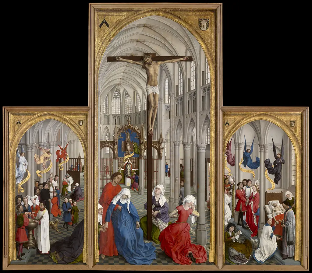Seven Sacraments Altarpiece in Detail Rogier van der Weyden